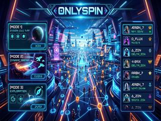 OnlySpin lobi ekranı — mod seçimi ve oyuncu listesi