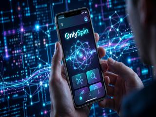 OnlySpin mobil uygulama görünümü — telefon ekranı